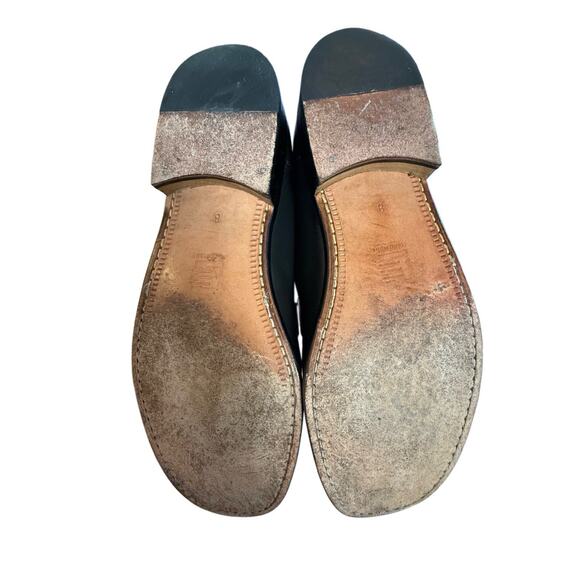 David Eden Handmade Exotic Lizard Leather Loafers DRK Gray‎ Euro Dress Shoes 8-9 - Picture 9 of 9